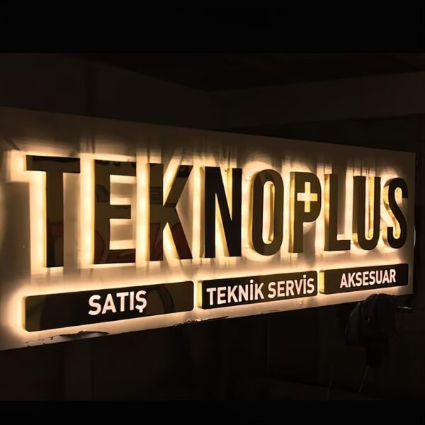 LETTRES BOITIERS 3D LED ENSEIGNE LUMINEUSE "TEKNO PLUS" 40CM EXTÉRIEUR