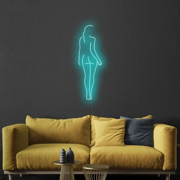NÉON FLEX PERSONNALISÉ “SILHOUETTE DE FEMME”, CHOIX DE COULEUR ET DIMENSIONS, 55CM - 80CM – Image 4