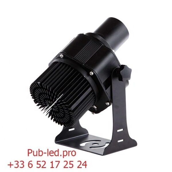 LUMINAIRE EXTÉRIEUR 80W PUBLICITAIRE AVEC GOBO ROTATIF POUR MAGASINS