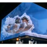 Écran LED 3D Extérieur P10 Programmable Très Haute Visibilité Soleil 100x100 cm
